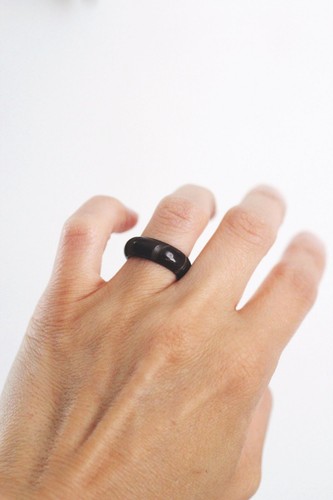 Anello vintage bachelite - anello,