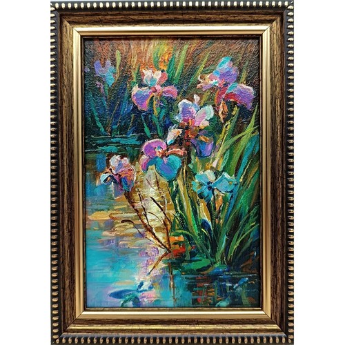 Dipinto olio originale lago