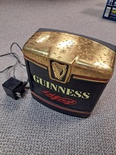 Rara insegna luminosa da tavolo/contatore/ripiano lampada a pompa in ottone GUINNESS vintage