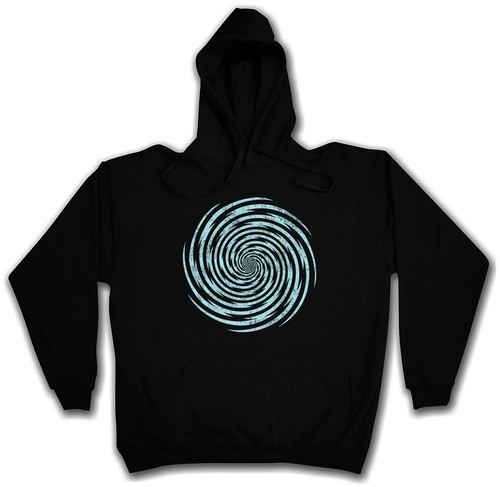 Felpa con cappuccio spiral - con,