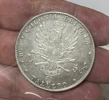 5 LIRE 1891 COLONIA ERITREA