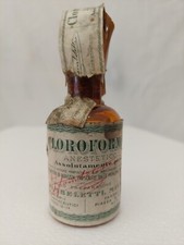 Vecchia Bottiglietta  Vetro Cloroformio Dott. Zambeletti Milano