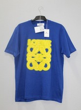 LOEWE S.A. Maglia Runway Plein Dsquared Blu Fluo "GIALLO FLUO " Big Logo dg,3XL