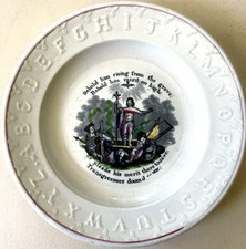 c1840 Staffordshire ABC piatto