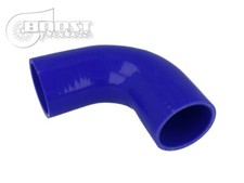 Gomito MANICOTTO  siliconico  Curva in silicone 90 gradi. 51mm. blu