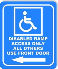 Rampa disabili accesso solo