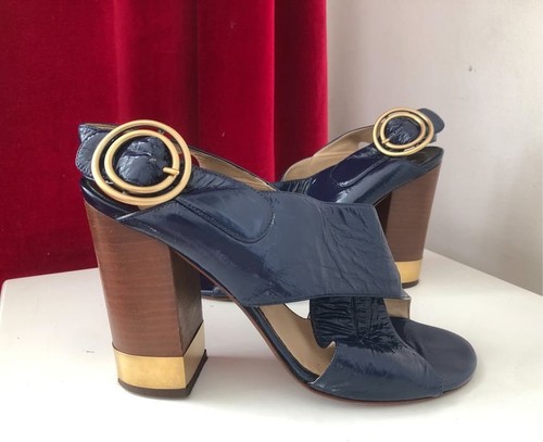 Scarpe donna tacco chloe pelle