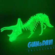 DeAgostini Dinosauri Triceratopo Fosforescente Montat Super Rara Vintage anni 90