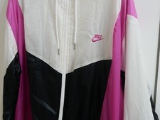 GIACCA GIUBBOTTO NIKE FA090106Y PER DONNA TG.M PRIMAVERILE COLORE BIANCO/FUCSIA