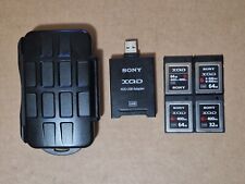 4 schede di memoria 64 GB 32 GB Sony XQD G Series R440 MB/s W400 MB/s adattatore USB CUSTODIA