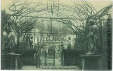 CARTOLINA d'Epoca: LUCCA - GIARDINO PALAZZO