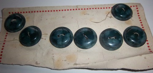 Bottoni vintage verde - 7,