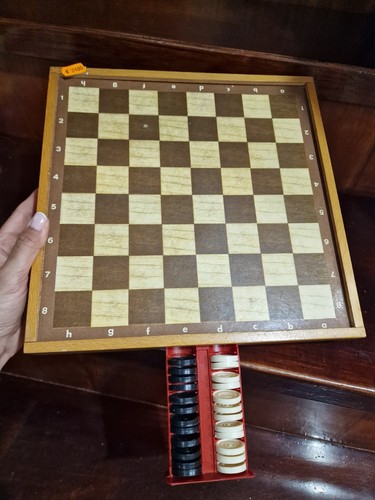 Scacchiera legno vintage - vintage, dama