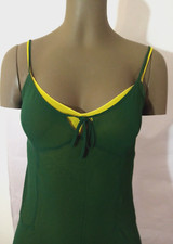 ABITO BRETELLINE DOPPIA SOTTOVESTE VERDE BOSCO E GIALLO LIMONE(ARM.GR.)