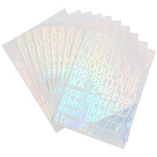  10 Sheets Adesivi Letter