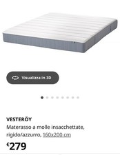 materasso matrimoniale 160x200 a molle