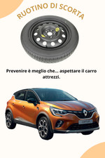 Ruotino di scorta 16" per RENAULT CAPTUR (5 fori) 145/90R16