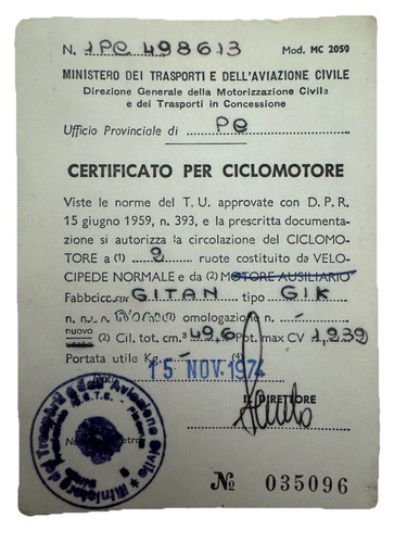 Libretto circolazione - di,