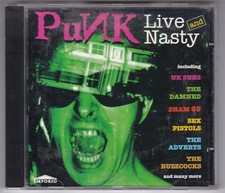 PUNK LIVE AND NASTY - various artists CD