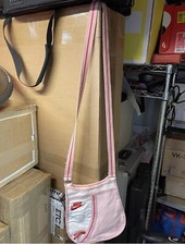 zaino Borsa Sacca tracolla Marsupio Sportivo Donna Nike Rosa e Bianca 23x24