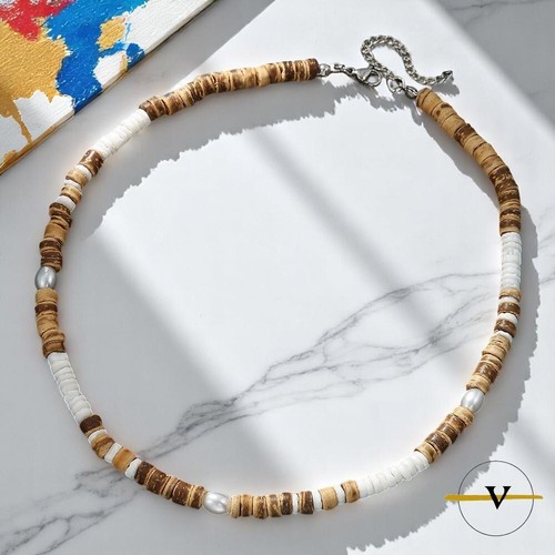 Collana uomo surfer legno - collana,