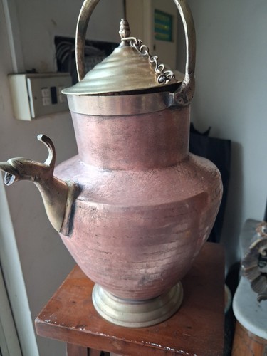 Antica brocca rame ottone - brocca,