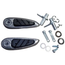 COPPIA PEDALINI PASSEGGERO GOMMA PER PIAGGIO LIBERTY 50 125 150 200 1997 2008