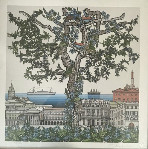Litografia albero della vita - litografia, l'albero