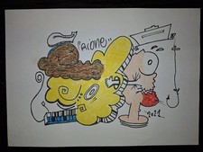 Dipinto Su Carta Tecnica Mista