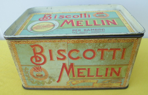 Scatola latta biscotti - scatola, in