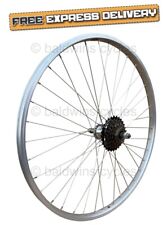 Mountain bike/ruota ciclo 26" POSTERIORE + 6 Shimano Velocità Ruota Libera Lega Argento