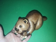 Thun Grande Castoro Legno Tronco Marrone Raro Animali Bosco