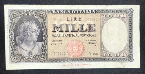 1000 lire italia - lire, (medusa)