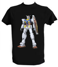 T Shirt Gundam Robot Maglietta Cartoni Animati Anni 80 Mecha