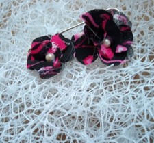 Spilla con Fiore In Tessuto