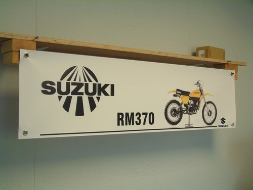 Suzuki rm370 banner motocross - suzuki,