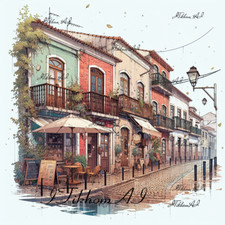 Quadro arte digitale stile