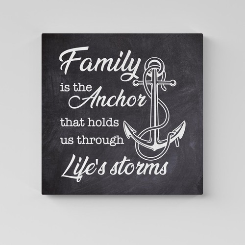 Quadro moderno famiglia con