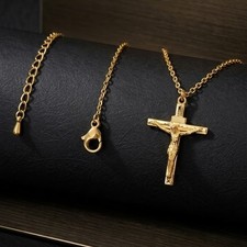 Collana CROCE Oro catena con