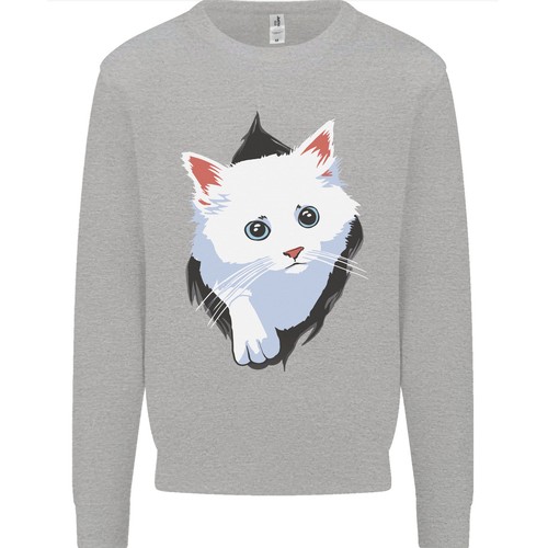 Felpa uomo con gatto - felpa,