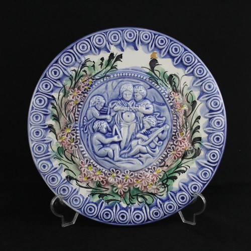 Piatto mayolica francese - mayolica,