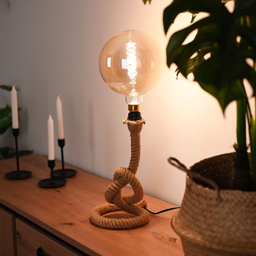 Vintage tavolo lampada rustico - tavolo,