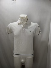 Articolo e4000 polo uomo Lacoste bianca, taglia 2/S, ascelle 45cm, spalle 41cm,