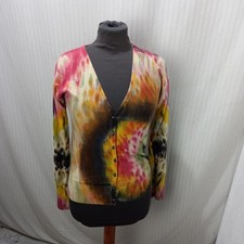 Articolo e5209 maglione donna TSE multicolore fantasia leopardato, taglia S, asc