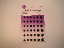 Coats Small Sew-On Snaps Size