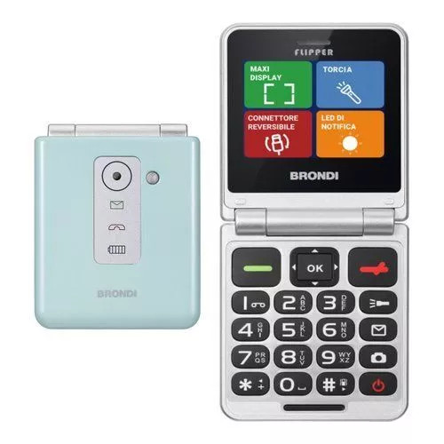 Telefono brondi flipper green - telefono,