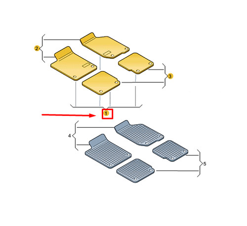 Set tappetini audi - set,