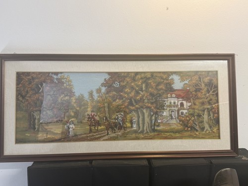 Quadro ricamato mezzo punto - quadro,