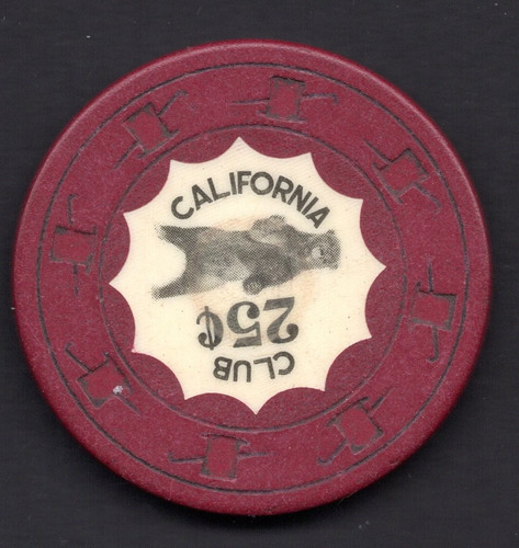 California club casino - california, 25¢