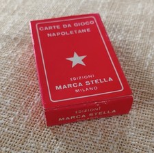 Mazzo di carte napoletane MARCA STELLA Milano vintage